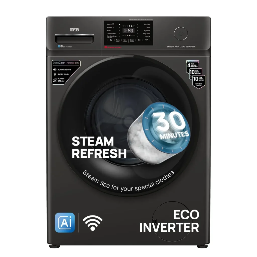 IFB 7 Kg 5 Star, DeepClean® Technology, AI Powered, WiFi, Fully Automatic Front Load Washing Machine
