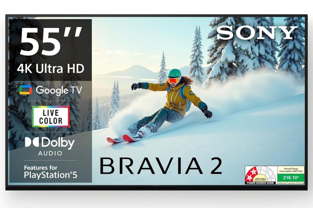 Sony 139 cm (55 inches) BRAVIA 2 4K Ultra HD Smart LED Google TV
