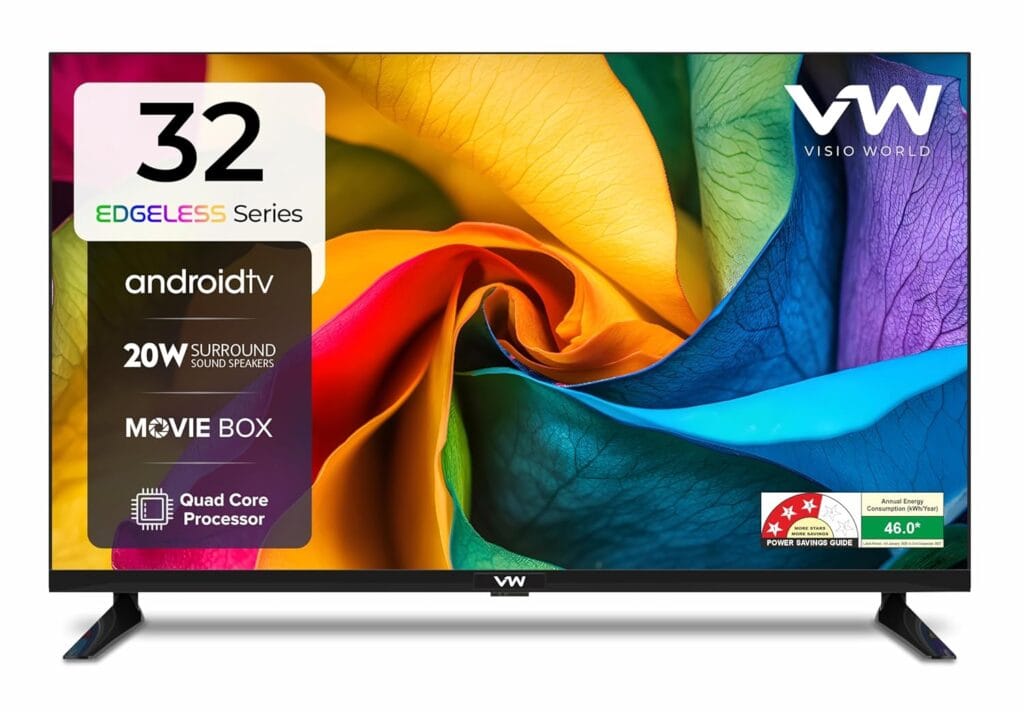 VW (32 inches) Frameless Series HD Ready Android Smart LED TV