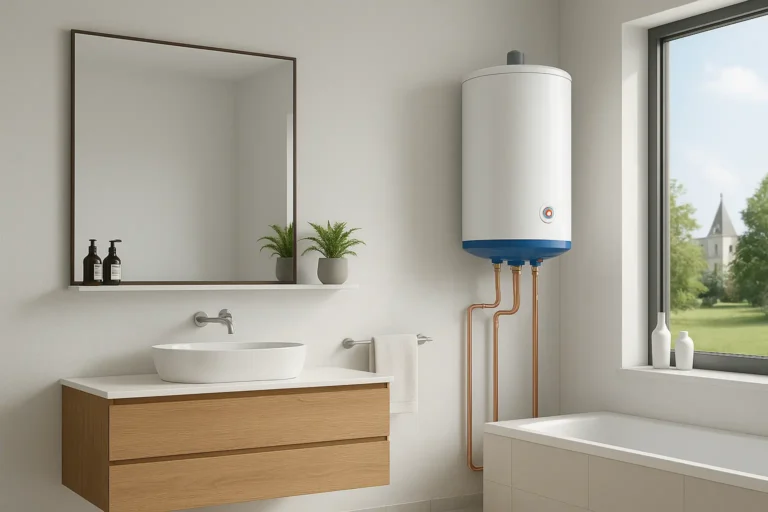water heater:gyeser in bathroom