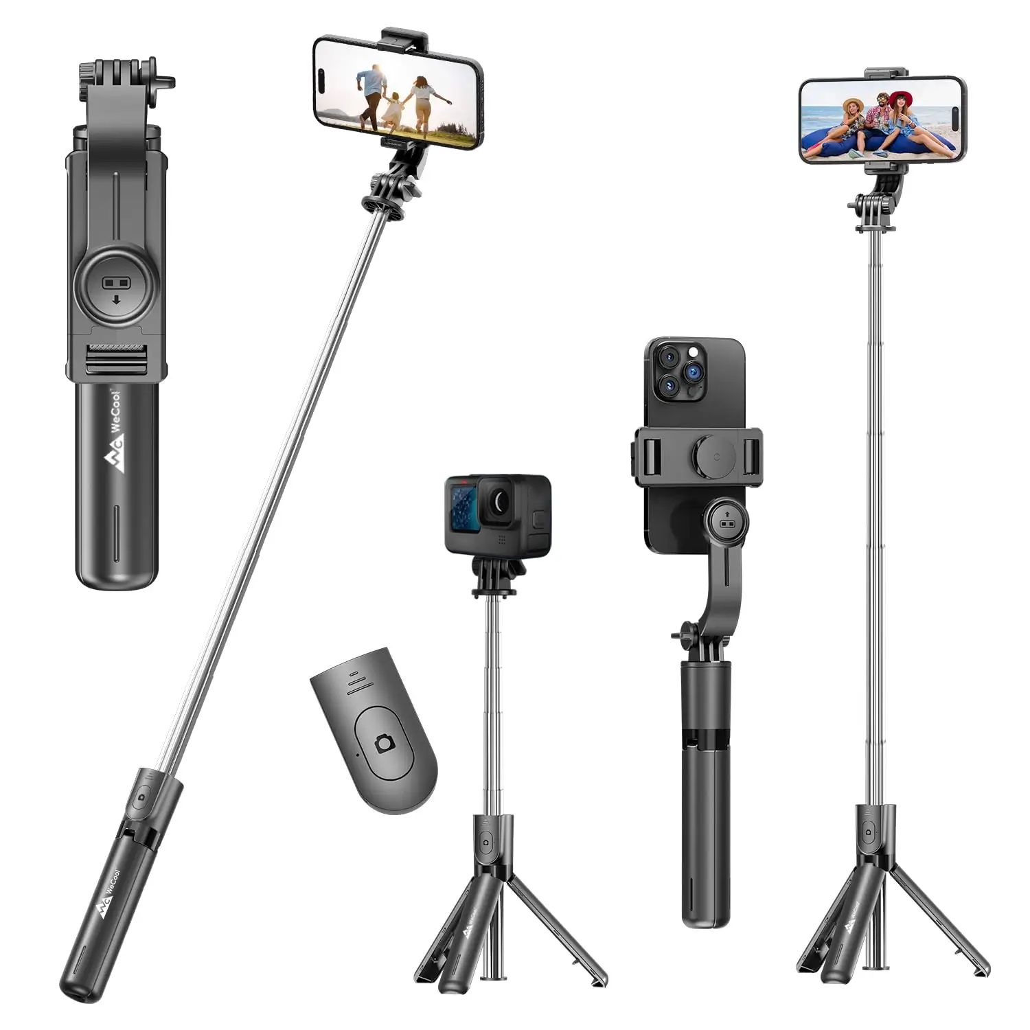 WeCool S1 Selfie Stick Tripod for Vlogging, Photography