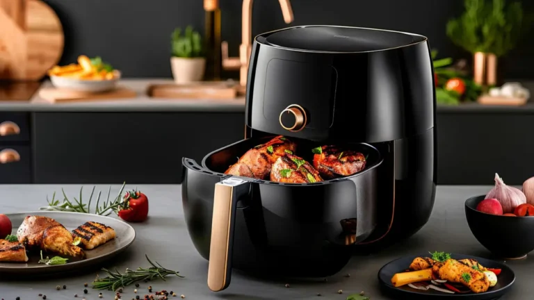 Modern air fryer for kitchen